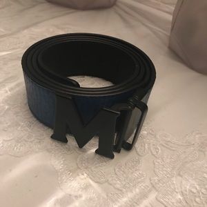 Blue mcm belt